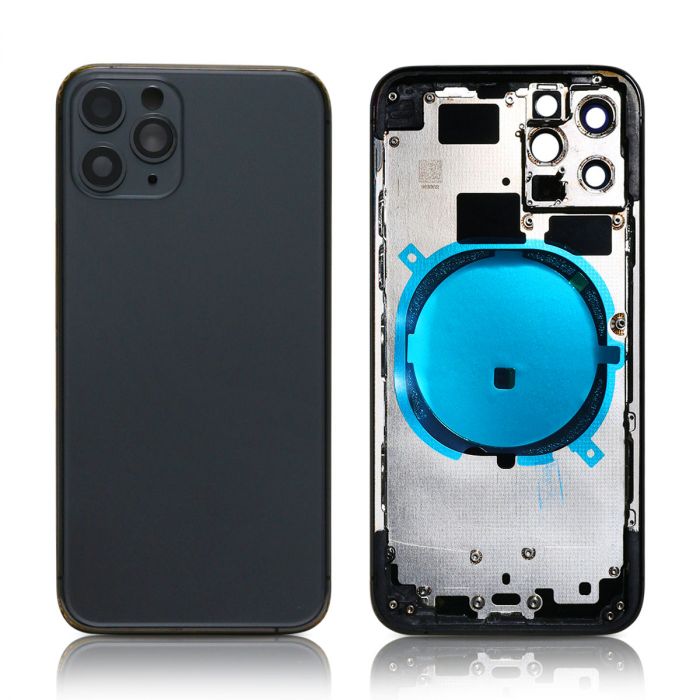 IPhone 11 Pro Back Housing without logo High Quality Space grå