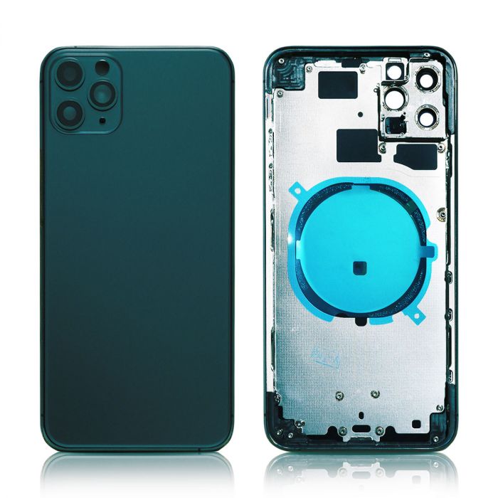IPhone 11 Pro Max Back Housing without logo High Quality Space grå