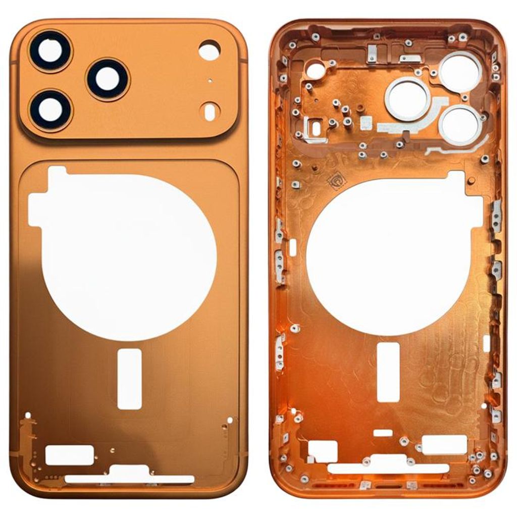 iPhone 17 Pro Middle Frame with Camera Lens Cover - Cosmic Orange