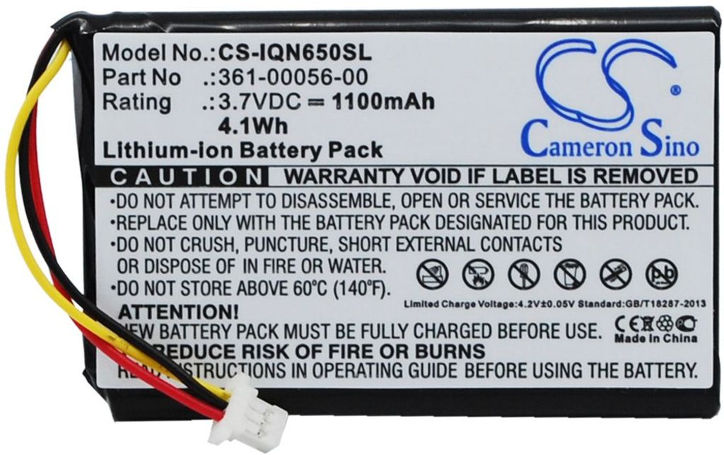 Battery for Garmin 010-01211-01 etc