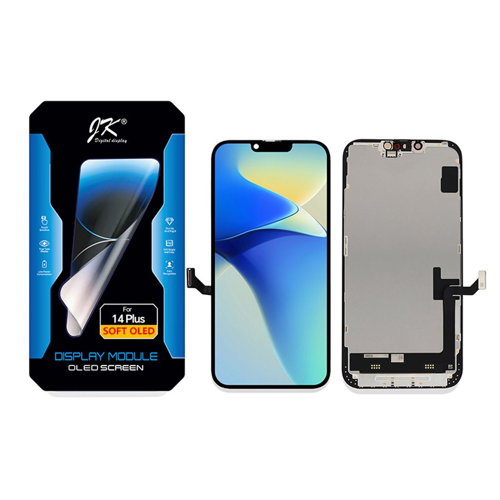 IPhone 14 Plus Soft OLED skärm – JK Premium