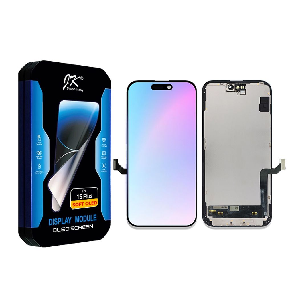 IPhone 15 Plus Soft OLED skärm – JK Premium