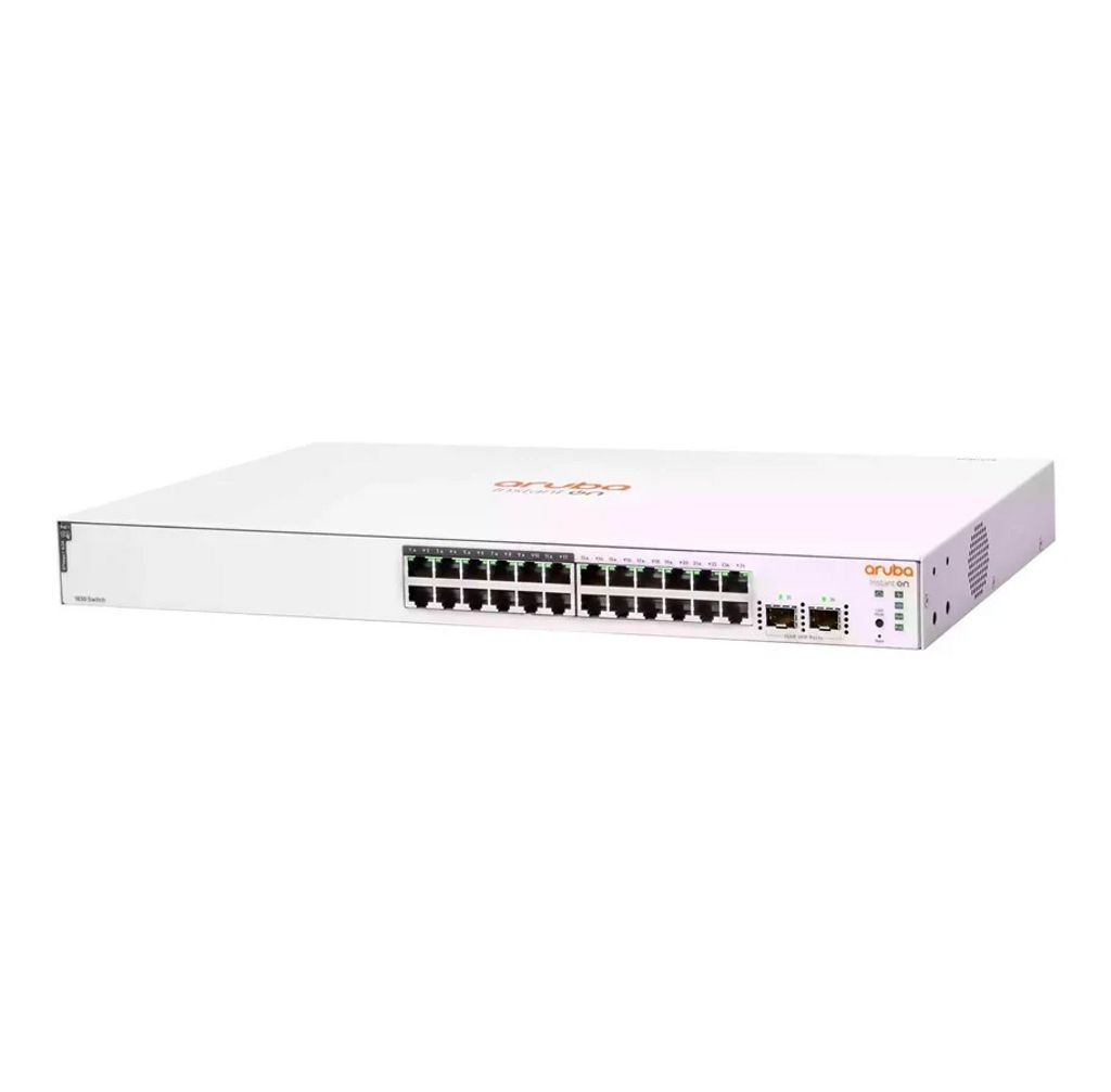 HPE Aruba Instant On 1830 24G 12p Class4 PoE 2SFP 195W Switch