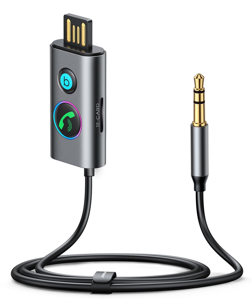 Joyroom Bil Bluetooth Sound Reciever 3,5 mm Aux with Mic - Gray