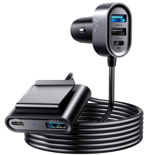 Joyroom 72W high power USB Car laddare 3xUSB-A 3.0 & 2xUSB-C 3.0