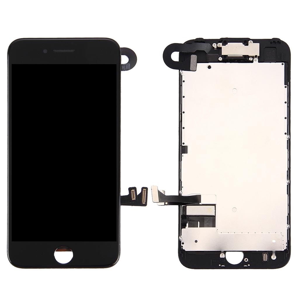 iPhone 7 Display with Camera och Small Parts - Black