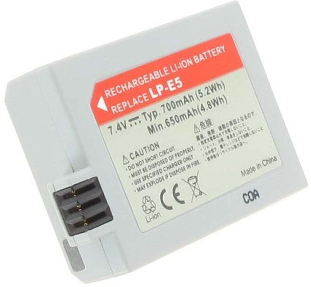 Battery for LP-E5 replacement battery