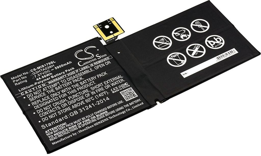Batteri till Microsoft Surface Pro 5 etc