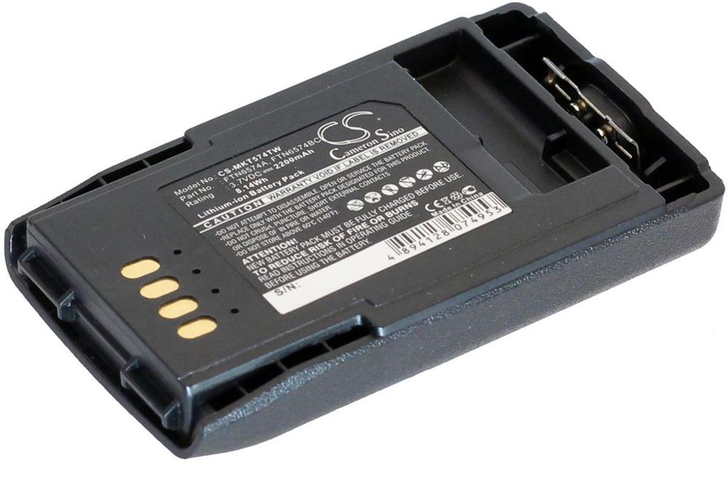 Battery for Motorola CEP400 / MTP800 / MTP850 LI-ION Replacement Battery