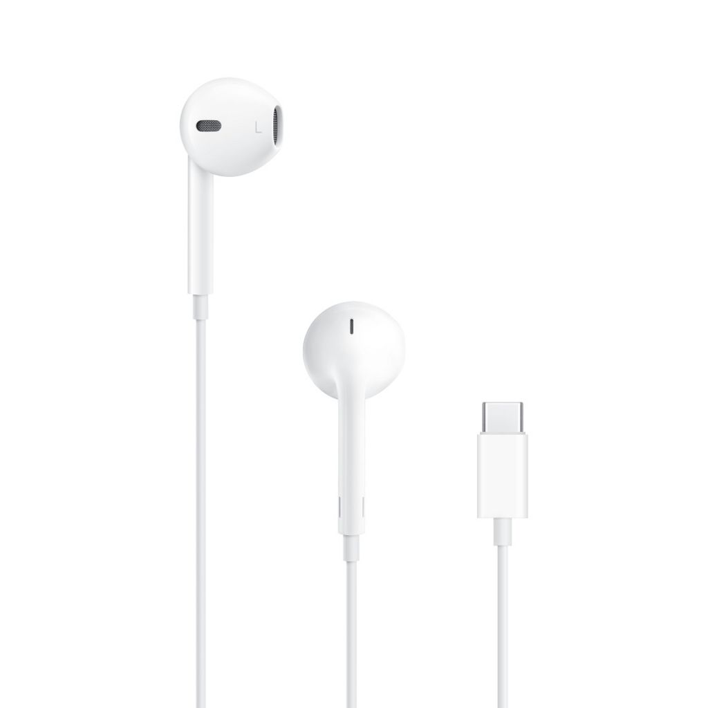 Apple Earpods with microphone and remote control, USB-C, Original - White