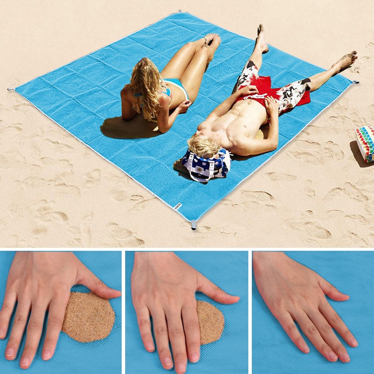 Sand-free Beach Mat 2x2m - Blue