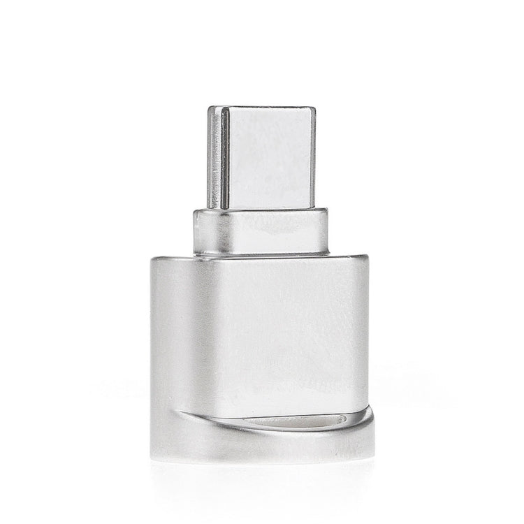 Micro SD Card Reader to USB-C 3.1 Adapter - Silver