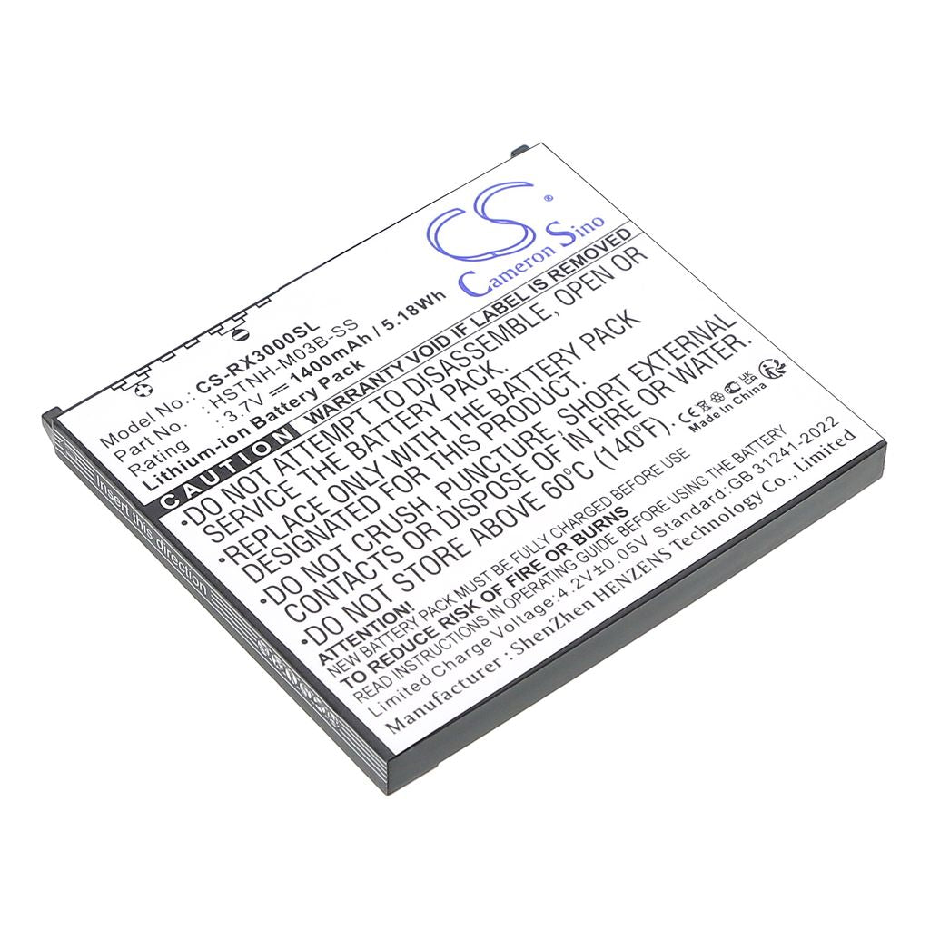 Battery for HP iPAQ RX3100 replacement battery 1400 mAh