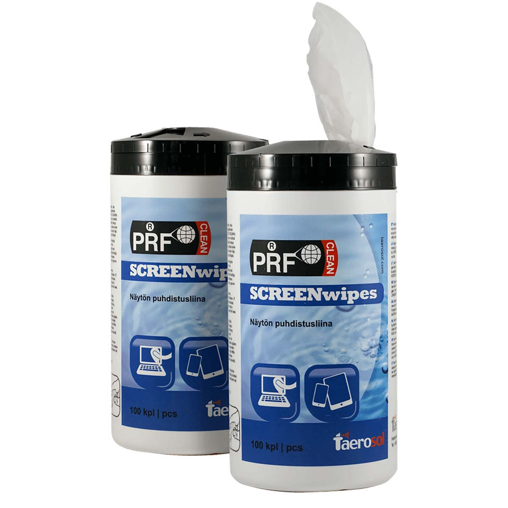 PRF Anti-static & Antibacterial Cleaning Wipes for Screen, 100pcs