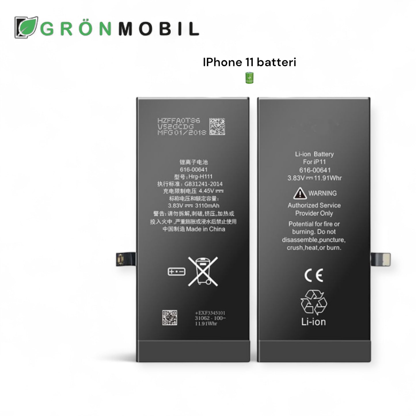 iPhone 11 Batteri – Hög kvalitet