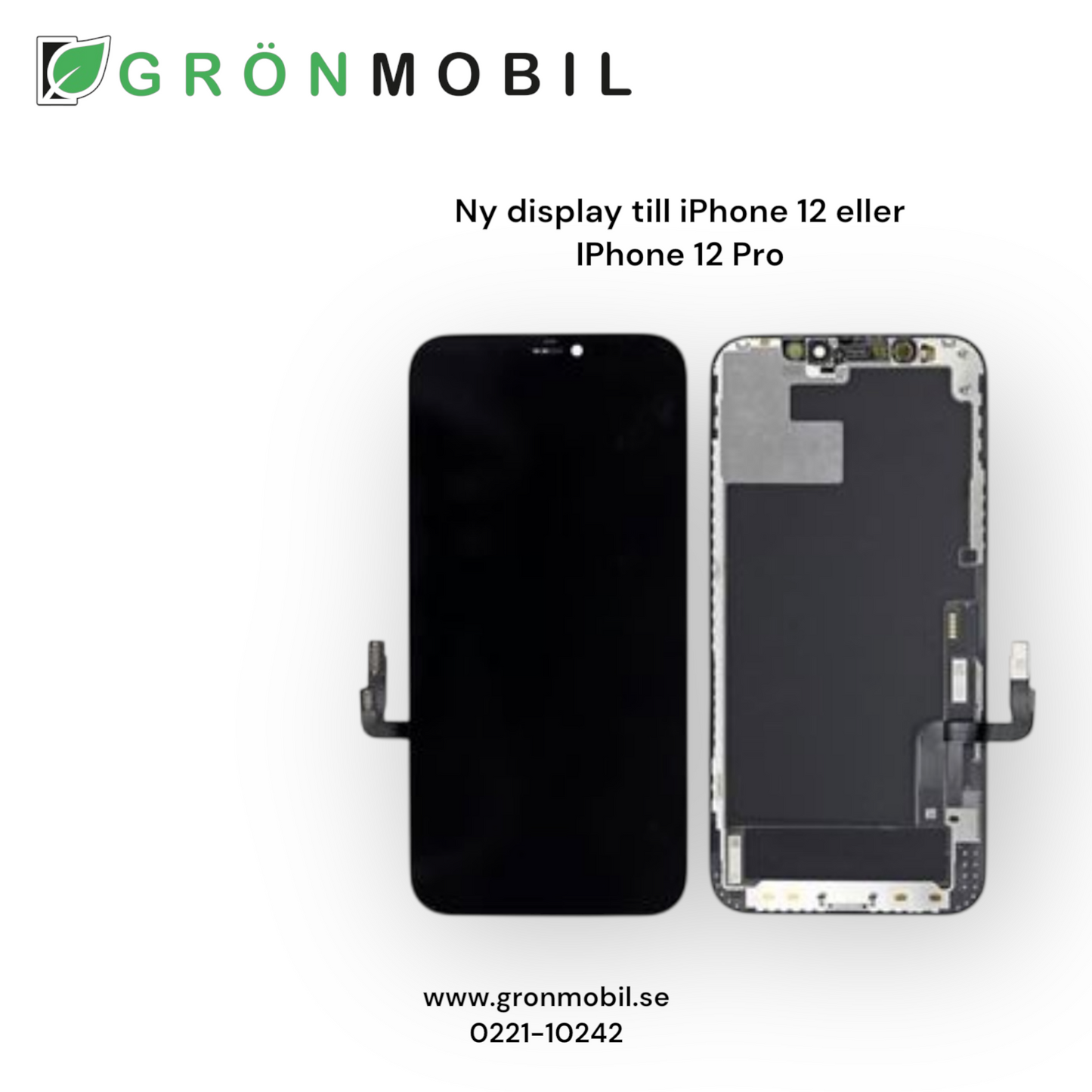 Ersättningsdisplay till iPhone 12 & iPhone 12 Pro