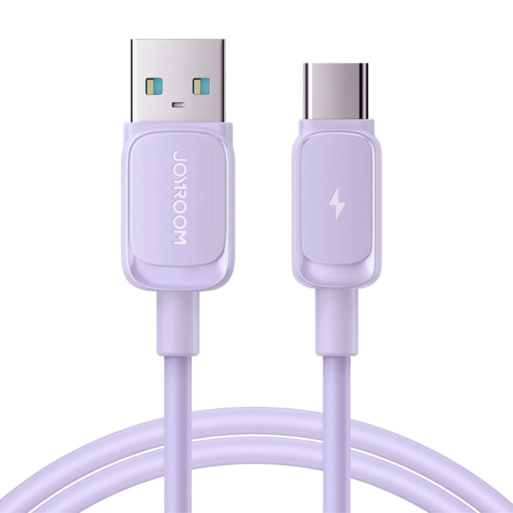 Joyroom USB-A to USB-C Fast Charging kabel, 3A, 1.2m - lila