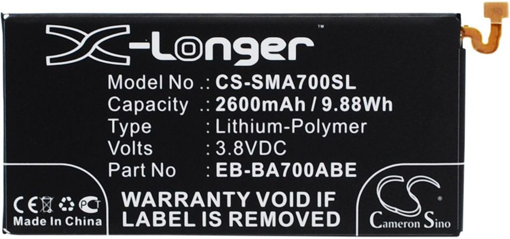 Batteri for Samsung Galaxy A7 etc