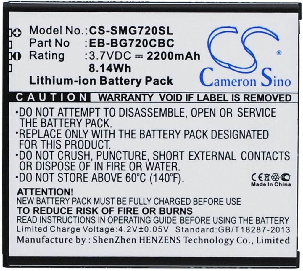 Batteri for Samsung Galaxy Grand 3 etc