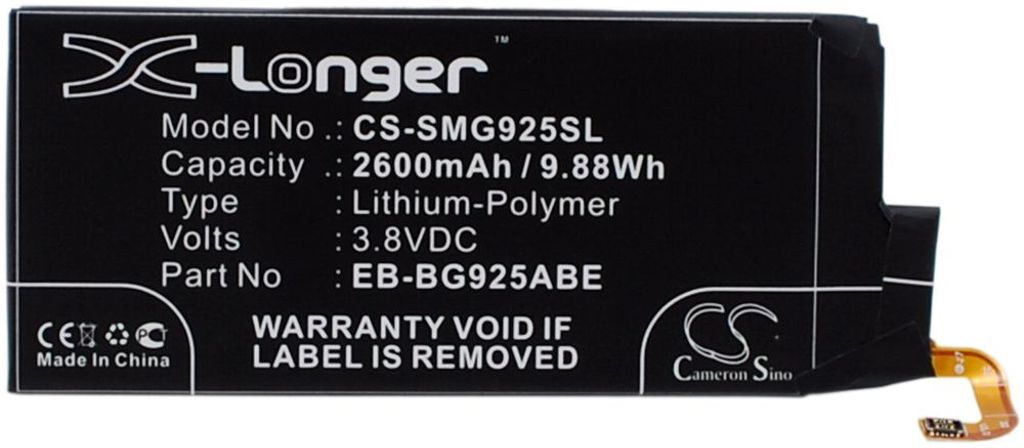 Batteri for Samsung Galaxy S6 Edge etc