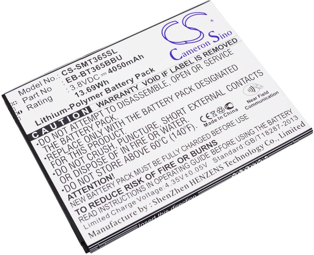Batteri for Samsung Galaxy Tab Active etc