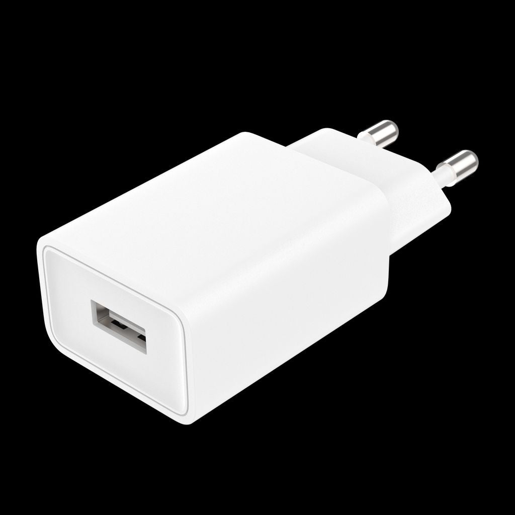 SiGN wall charger 12W till iPhone, iPad, Android 1xUSB-A, 2.4A – vit