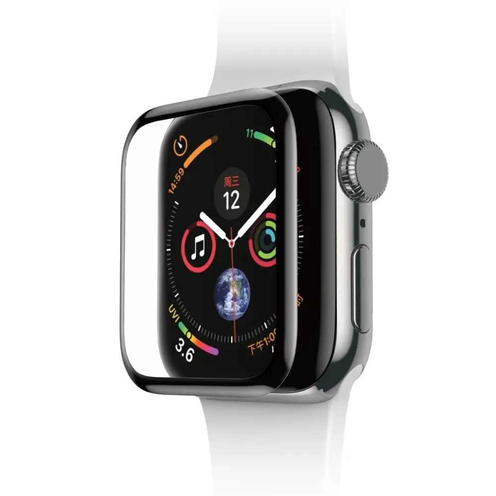 SiGN Screen Protector for Apple Watch 4/5/6/SE 44mm - Black