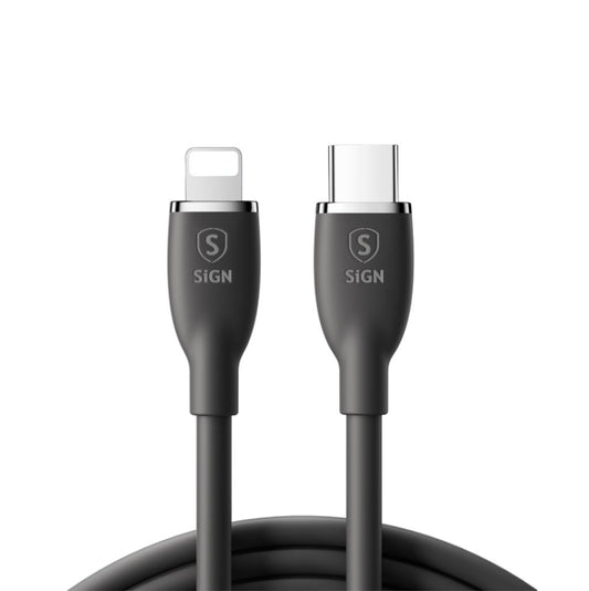 SiGN USB-C to Lightning Cable 30W, 2m - Black