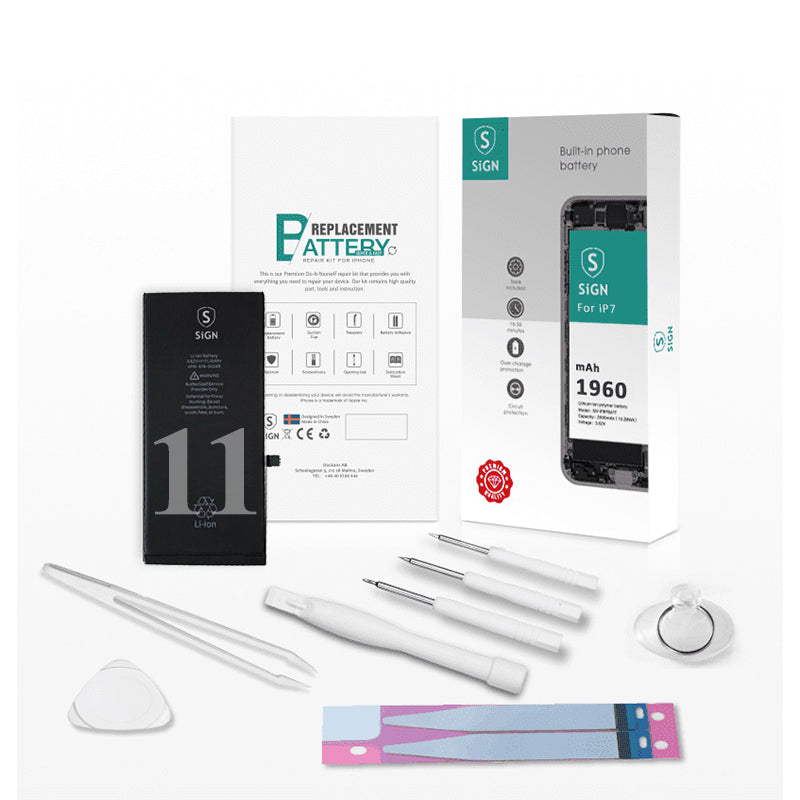 SiGN Complete batteri reservdel Kit – iPhone 11