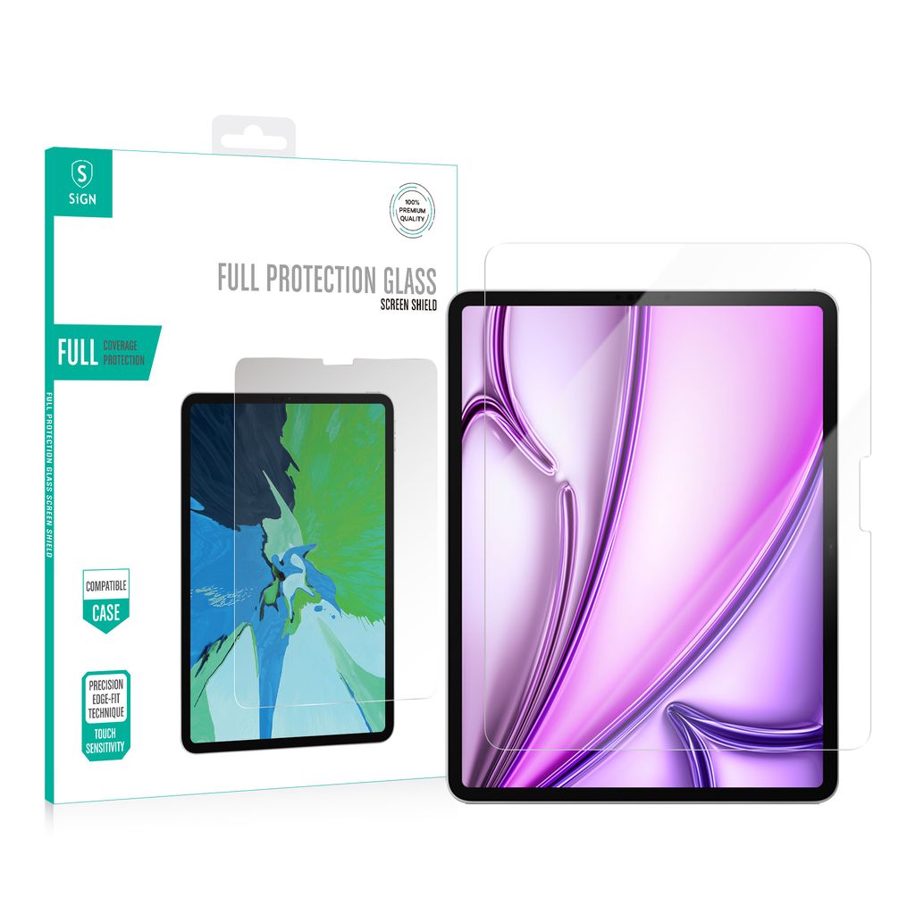 SiGN iPad Air 13" 2024/2025/2026 Screen protector in Tempered glass