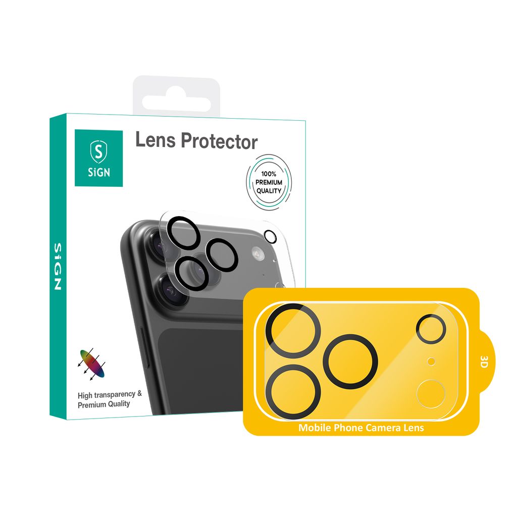 SiGN Lens protector in tempered glass  for iPhone 17 Pro Max