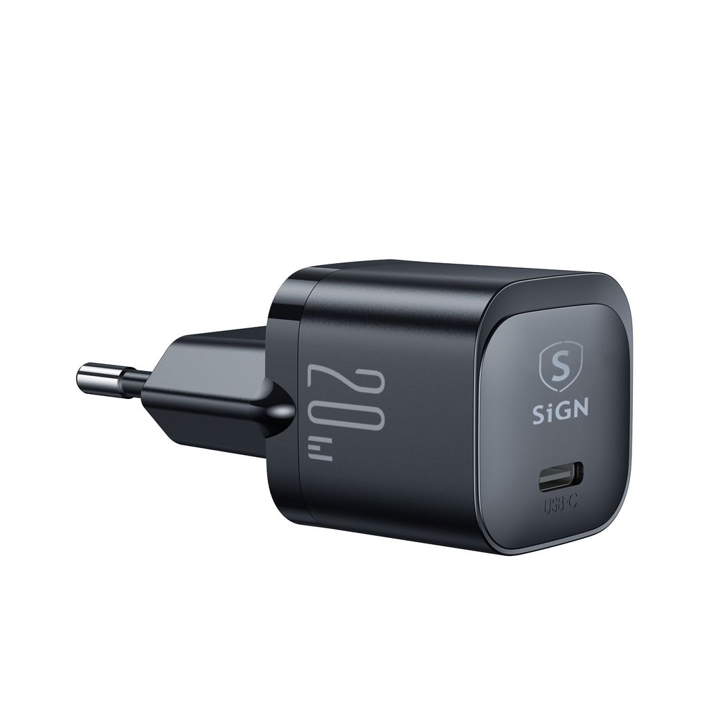 SiGN PD 20W USB-C Mini Charger - Black