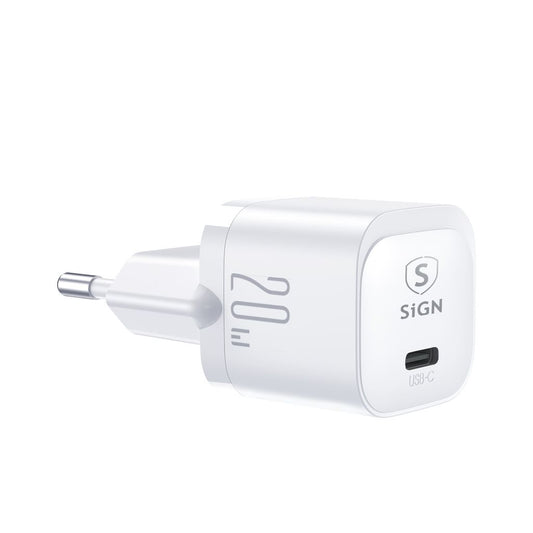 SiGN Mini Fast Charger USB-C PD 20W - White