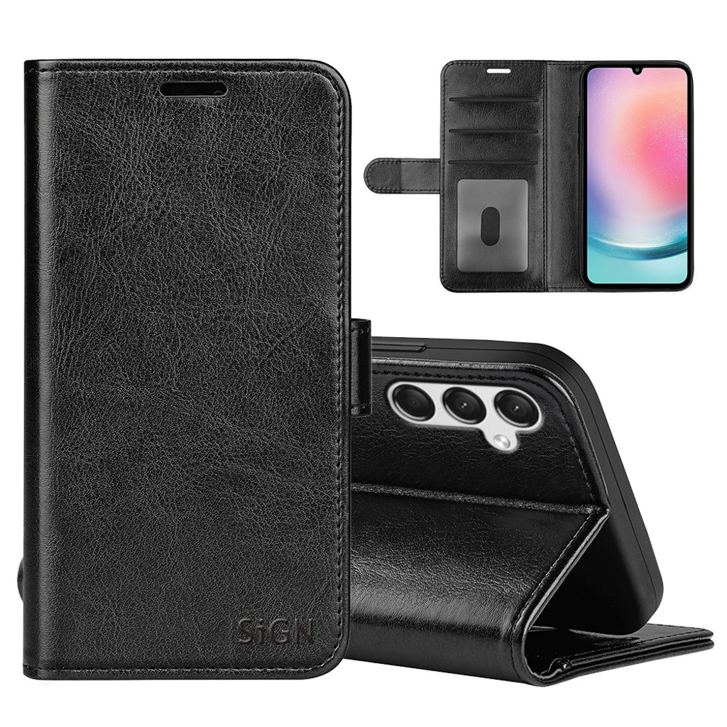 SiGN plånboksfodral till Samsung Galaxy A25 – svart