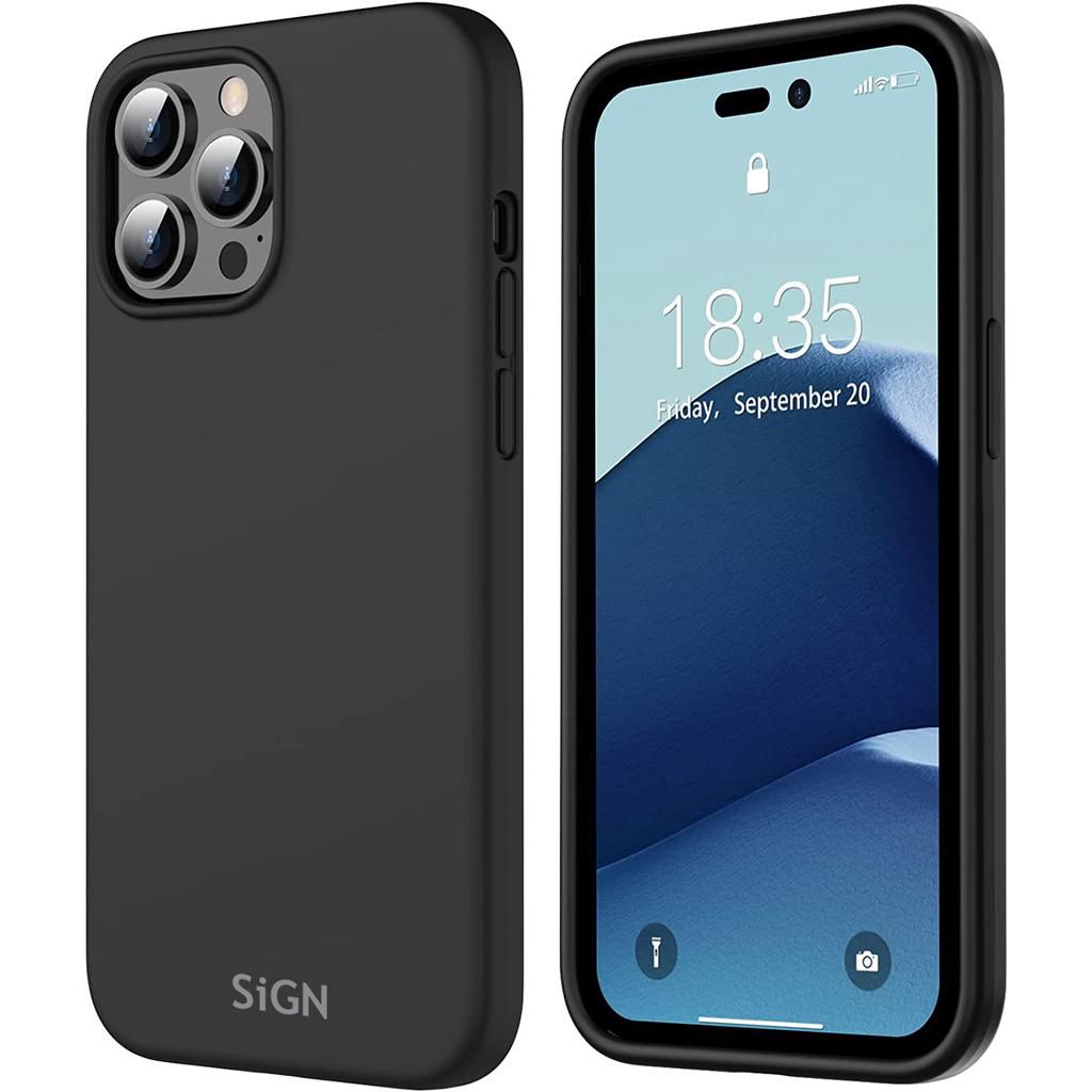SiGN Liquid Silicone skal till iPhone 14 Pro Max – svart