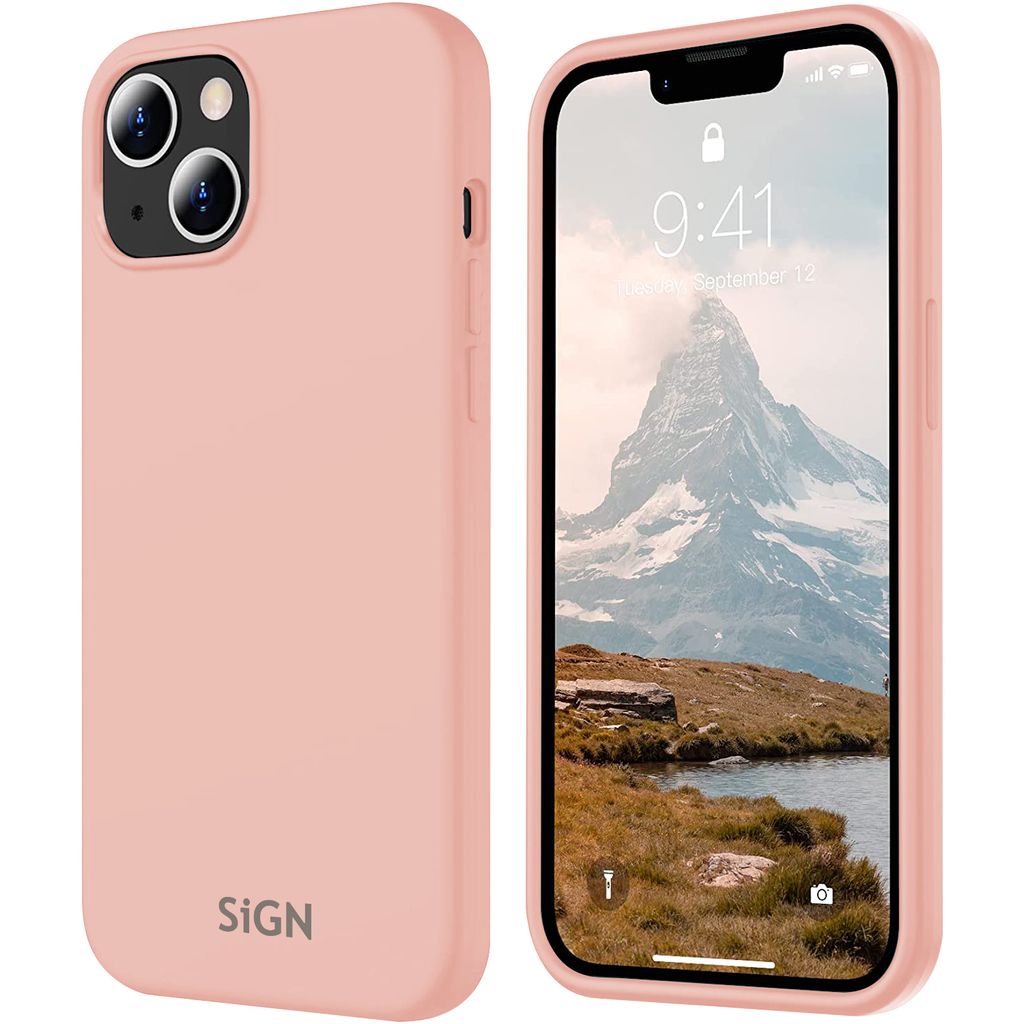 SiGN Liquid Silicone Skal for iPhone 15 - Pink