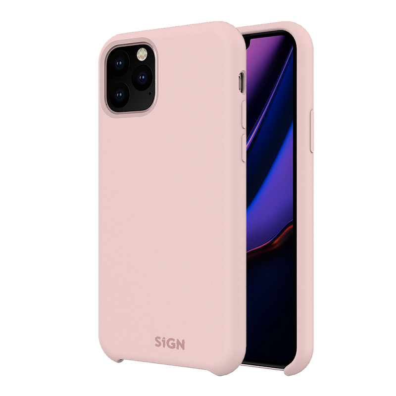 SiGN Liquid Silicone skal till iPhone 11 & XR – rosa