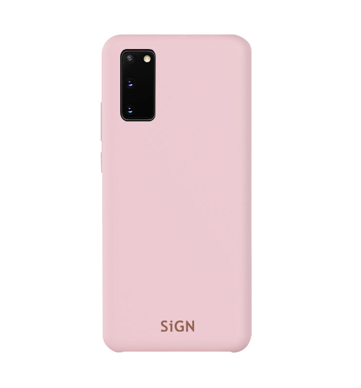 SiGN Liquid Silicone skal till Samsung Galaxy S20 FE – rosa