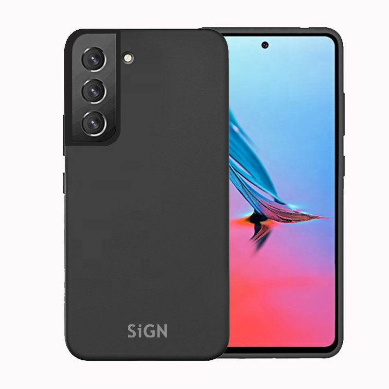 SiGN Liquid Silicone skal till Samsung Galaxy S22 – svart