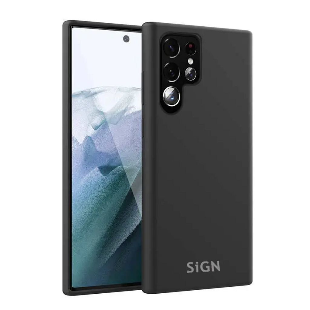 SiGN Liquid Silicone skal till Samsung Galaxy S23 Ultra – svart
