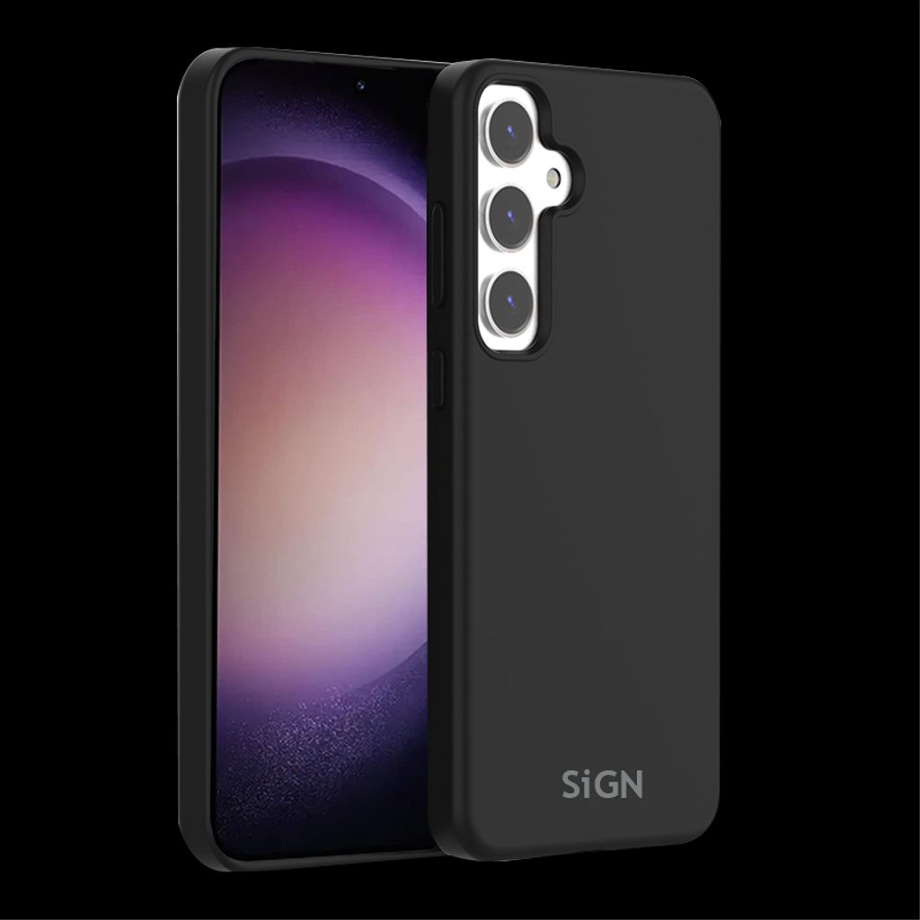 SiGN Liquid Silicone skal till Samsung Galaxy S24 Plus – svart