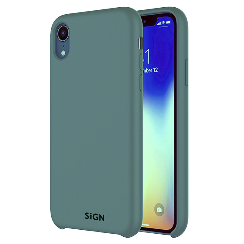 SiGN Liquid Silicone skal till iPhone X & XS – grön