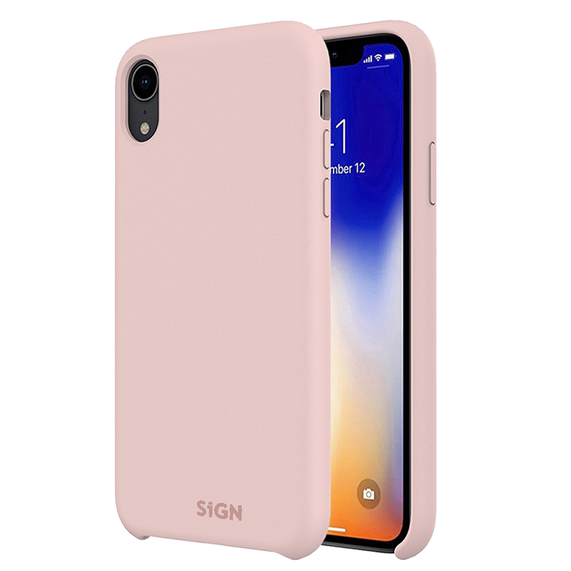 SiGN Liquid Silicone Skal for iPhone X & XS - Pink