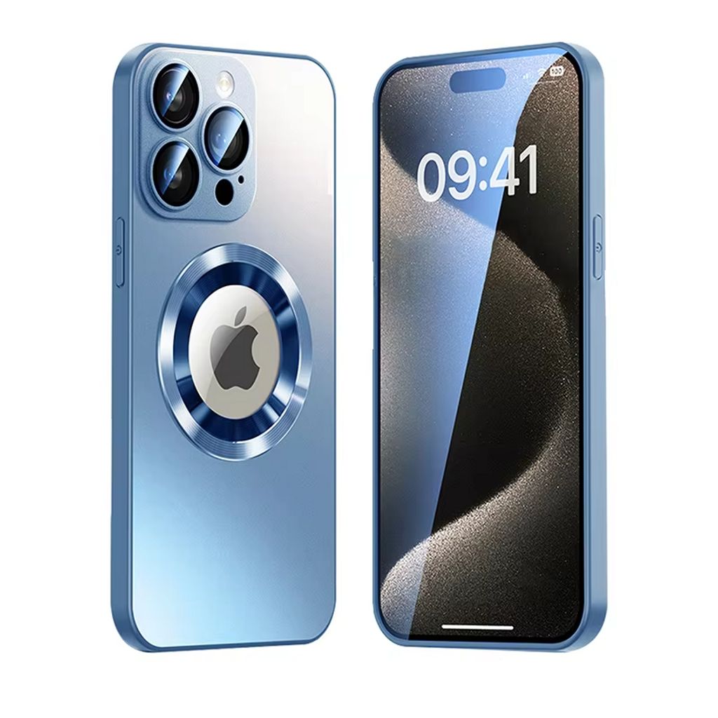 SiGN Magnetic Skal iPhone 17 Pro Max with lens protector and logo view - Blue