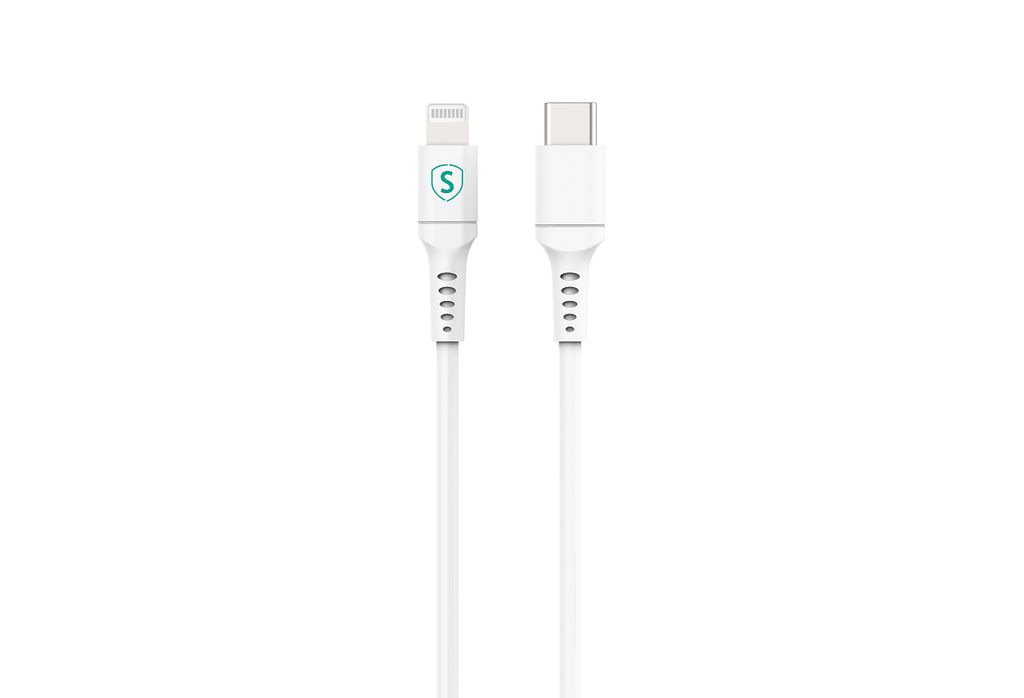 SiGN USB-C to Lightning cable 1m, MFi, 3A, 60W - White