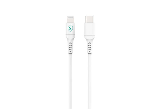 SiGN USB-C to Lightning cable 1m, MFi, 3A, 60W - White