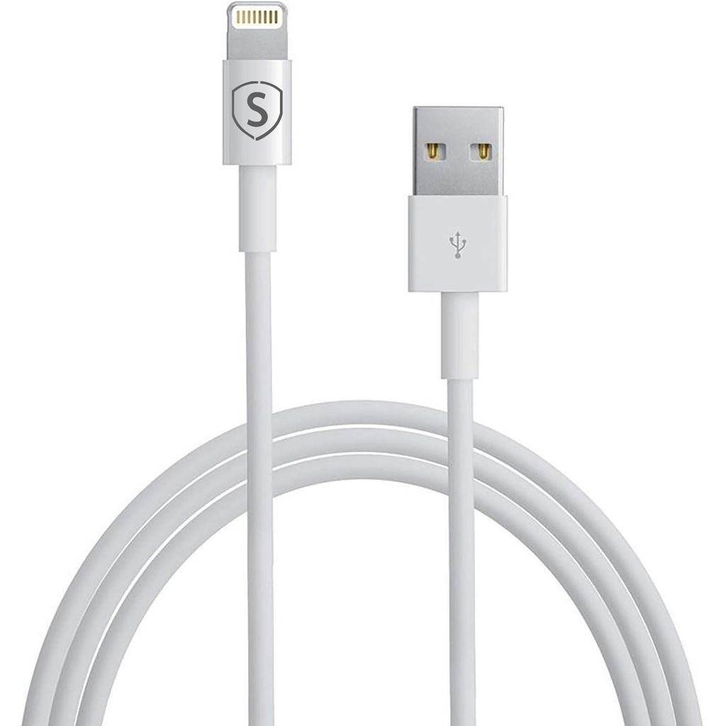 SiGN Lightning-Cable till iPhone / iPad, MFi-certified, 2.4A, 12W, 1m – vit