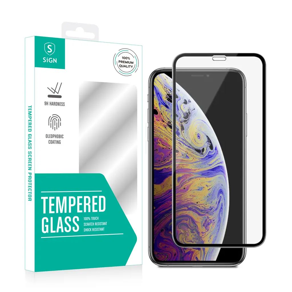 IPhone 11 Pro-X-XS SiGN Full fodral skärmskydd härdat glas