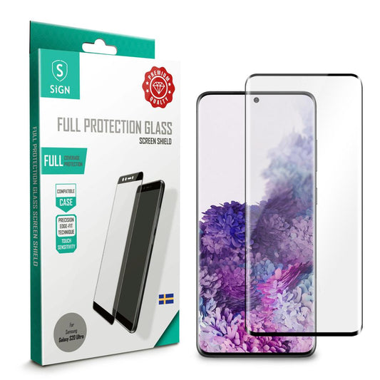 SiGN Screen Protector Tempered Glass Samsung Galaxy S20 Ultra Ultrasonic fingerprint unlock
