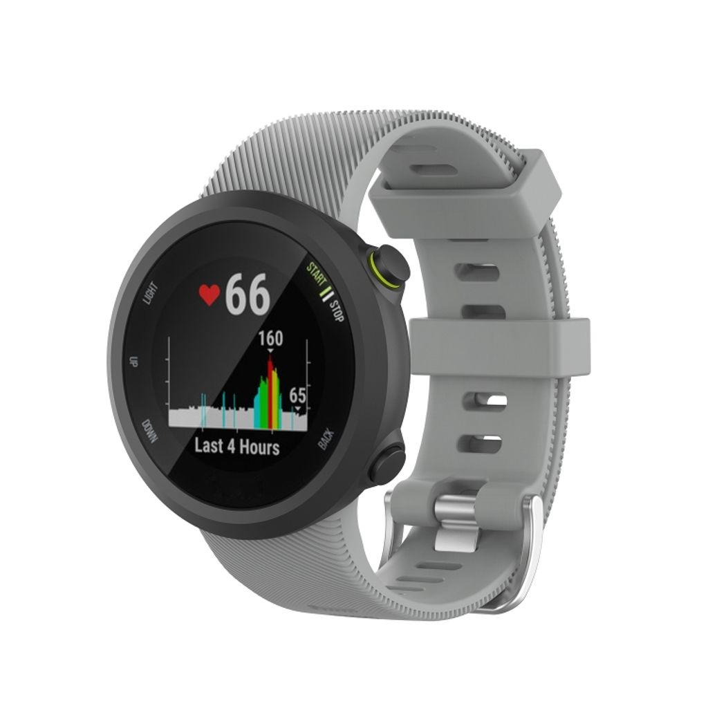 Garmin Forerunner 45 / 45S Silicone Watch Band - Gray